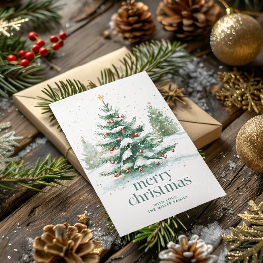 Invitation Thème de Noël Fête de l'arbre de Noël