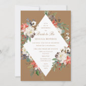 Invitation Thème de Noël Fête des mariées de vacances (Devant)