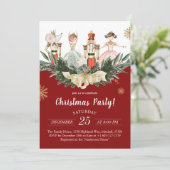 Invitation Thème de Noisette Fête de Noël (Debout devant)