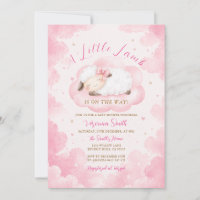 Thème de nuage rose pour la baby shower Mignon pet