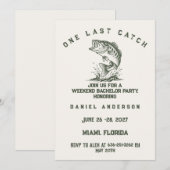 Invitation Thème de pêche Party de Bachelor sur mesure (Devant / Derrière)