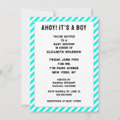 Invitation Thème de pirate pour Baby Shower (Dos)