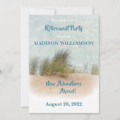 Invitation Thème de plage de la fête de retraite (Devant)