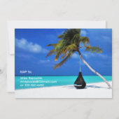 Invitation Thème de plage de la fête de retraite avec nom (Dos)