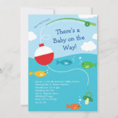 Invitation Thème de poisson Baby shower de pêche pour pêcheur (Devant)