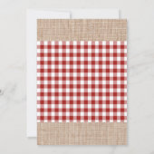 Invitation thème de poulet de ferme mignon (Dos)