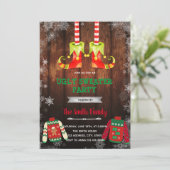 Invitation thème de pull affreux de lutin de Noël (Debout devant)