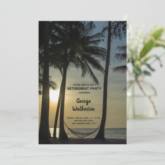 Invitation Thème de retraite - Partie (Debout devant)