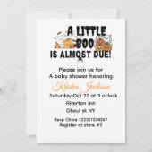 Invitation thème de shower de bébé d'octobre (Devant)
