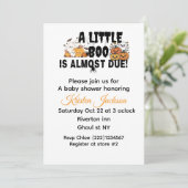 Invitation thème de shower de bébé d'octobre (Debout devant)