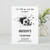 Invitation Thème de sport de brosse artistique (Debout devant)