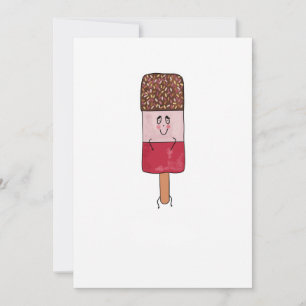 Invitation Thème de sucette glacée fabuleuse, glace à l'eau