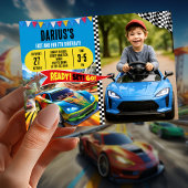 Invitation Thème de voiture à grande vitesse pour la fête des