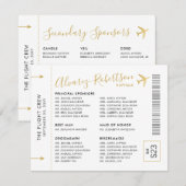 Invitation Thème de Voyage de l'Entourage des Comm (Devant / Derrière)