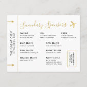 Invitation Thème de Voyage de l'Entourage des Comm (Dos)