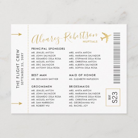 Invitation Thème de Voyage de l'Entourage des Comm (Devant)