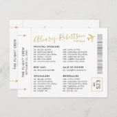 Invitation Thème de Voyage de l'Entourage des Spon (Devant / Derrière)