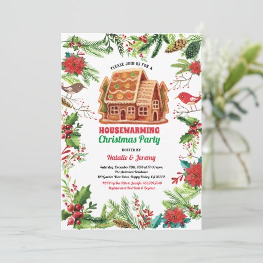 Invitation Thème d'hiver de Noël (Debout devant)