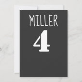 Invitation thème Dinosaure 4e anniversaire (Dos)