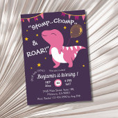 Invitation Thème dinosaure pour Stomp, Chomp & Roar ! 1er ann