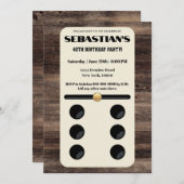 Invitation Thème Domino's (Devant / Derrière)