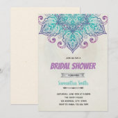 Invitation thème douche indienne (Devant / Derrière)