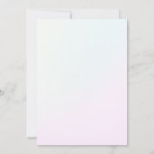 Invitation Thème doux axolotl rose pour l'anniversaire des en (Dos)