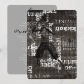 Invitation Thème du football d'invitation de bat mitzvah de (Devant / Derrière)