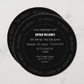 Invitation Thème du hockey sur glace (Devant / Derrière)