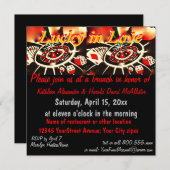 Invitation Thème du jeu de casino (Devant / Derrière)