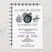 Invitation Thème du mercredi, 10e anniversaire d'Halloween (Devant / Derrière)