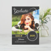 Invitation Thème du tableau de bord de la Graduation 2025 (Debout devant)