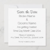 Invitation Thème Écossais, Mariage Celtique Thistle Save the  (Dos)