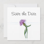 Invitation Thème Écossais, Mariage Celtique Thistle Save the  (Devant)