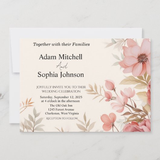 Invitation Thème Église Traditionnelle (Devant)