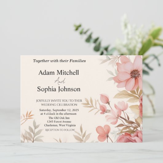 Invitation Thème Église Traditionnelle (Debout devant)