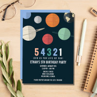 Thème Espace Anniversaire Compte à rebours Invitat