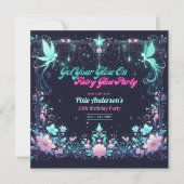 Invitation Thème Fairy Fairy Party - Fairytale After Dark (Devant)