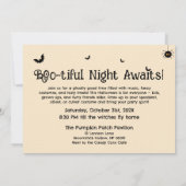 Invitation Thème fantômes mignons et animaux pour un Hallowee (Dos)