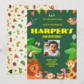 Invitation thème faune (Devant / Derrière)