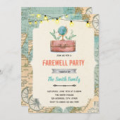 Invitation thème fête de départ (Devant / Derrière)