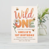 Invitation Thème Fille Anniversaire Daisy Bee (Debout devant)