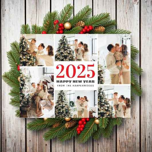 Invitation Thème floral | Fête de Noël avec écriture élégante