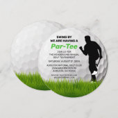 Invitation Thème Golf | Événement de retraite sur un parcours (Devant / Derrière)