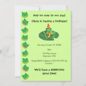 Invitation Thème grenouille (Devant)