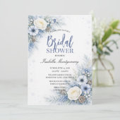 Invitation Thème hivernal pour une douche de mariée (Debout devant)