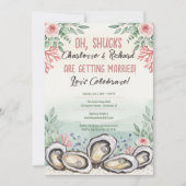 Invitation Thème Huître Côtière pour Mariage Couple Shower (Devant)