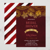 Invitation thème Inde Bourgogne (Devant / Derrière)