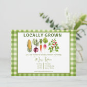 Invitation Thème Jardin Cultivé Localement (Debout devant)