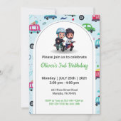 Invitation Thème Jouet spécial Anniversaire de enfant (Devant)